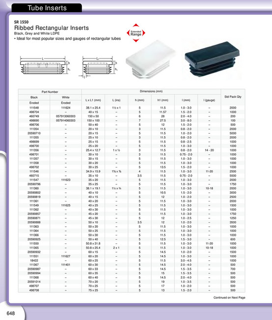 Es51 Insert Essentra Components | e-Catalogue | Portfolio - Page 646-647